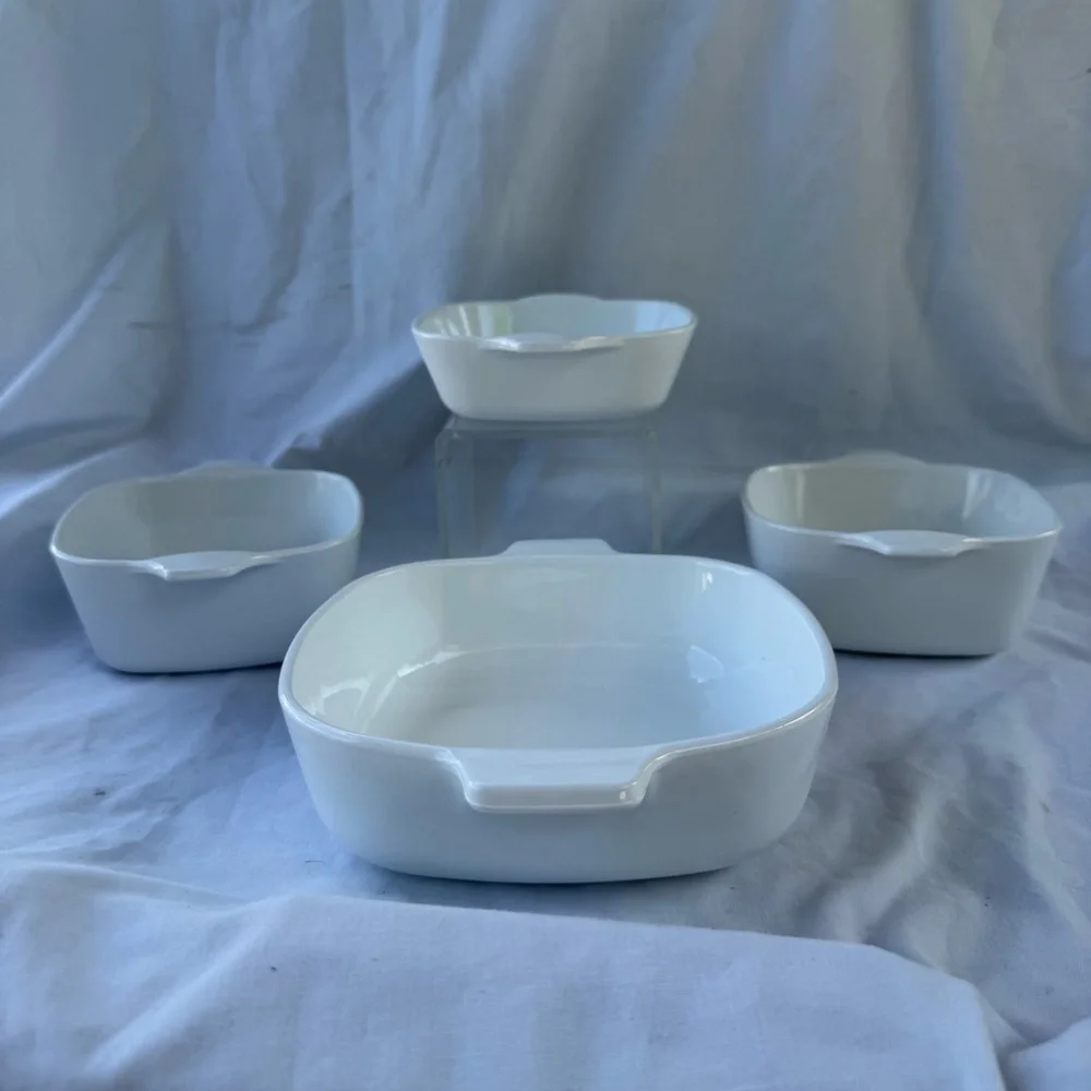 Vintage Corning Ware Blue Cornflower Baking Dishes Set of 4 Casserole Dishes